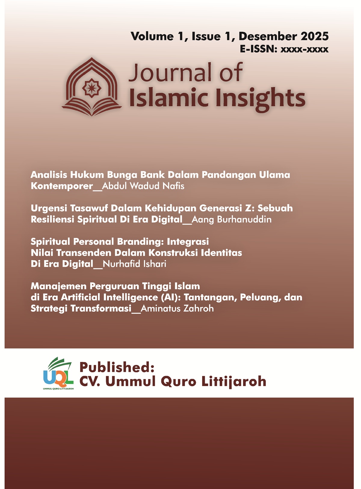 					View Vol. 1 No. 1 (2025): December
				